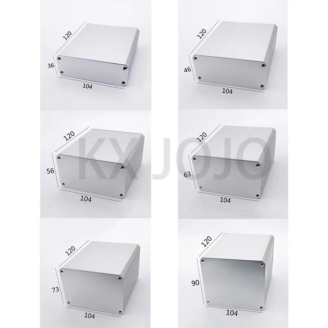 Diy Electronics Case - Aluminium Gehäuse 104*36/46/56/63/73/90*120mm Box PCB Instrument