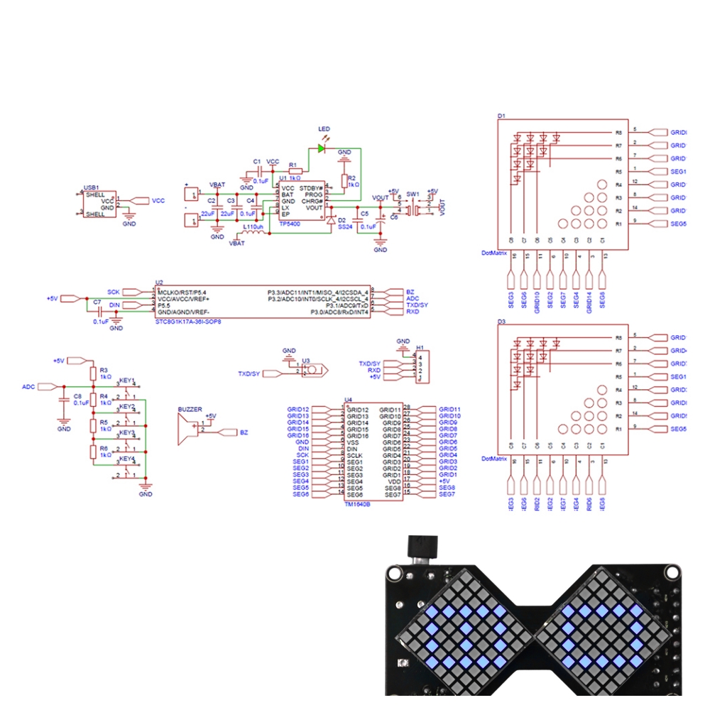 Diy Electronics Gifts - DIY Digitale Sanduhr Timer LED Dot