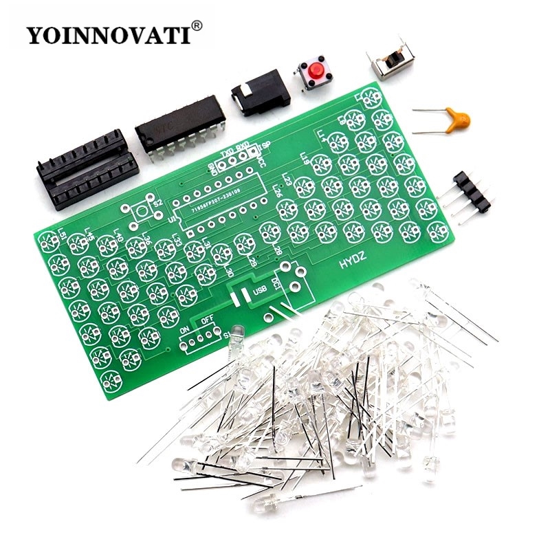 Diy Electronics Projects For Beginners - LED-Sanduhr-Lernset - STC-Mikrocontroller DIY-Lötprojekt für Anfänger,