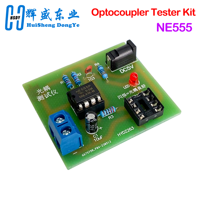 Diy Electronics Workbench - Optokoppler-Tester-Kit 555, Anwendung, Leiterplatte, zum Üben,