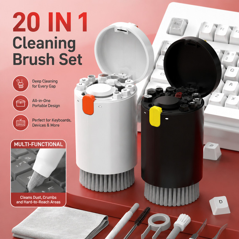 Learn Diy Electronics - Sofort lieferbar: 20-in-1 Tastaturreinigungsset – Professionelles