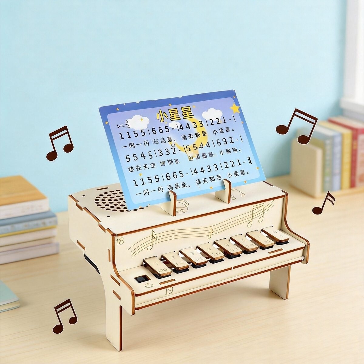 Diy Electronics For Adults - DIY Holz-Elektronisches Klaviermodell STEM-Bausatz Physik-Sound-Experiment Lehrhilfe