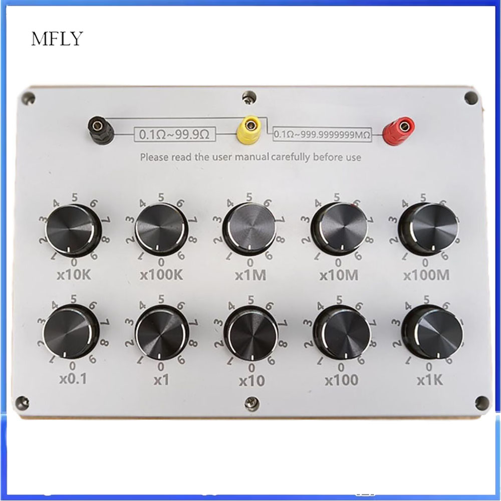 Diy Home Electronics Lab - Einstellbare Hochpräzisions-Standard-Widerstandsbox – 0,1Ω bis 999,9999999MΩ,