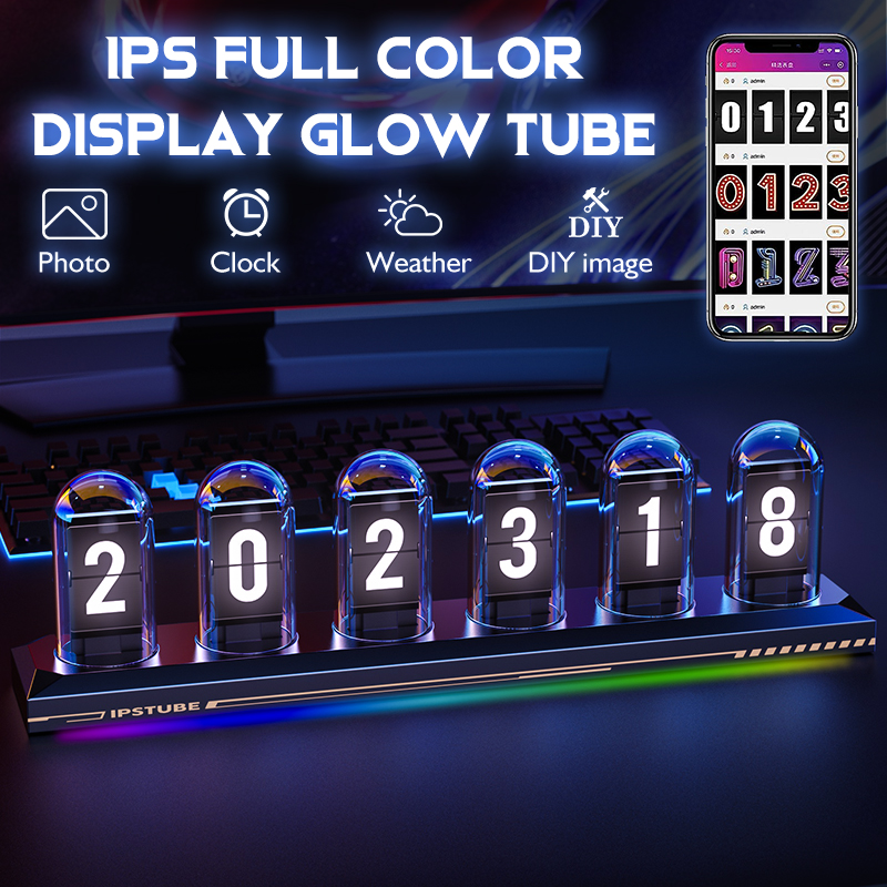 RGB Glow Tube Uhr DIY IP Farbb – Diy Electronics Desk Bewertung und Preis
