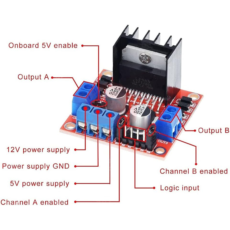 L298N Treiberplatine Modul L29 – L298N Motor Driver Bewertung und Preis