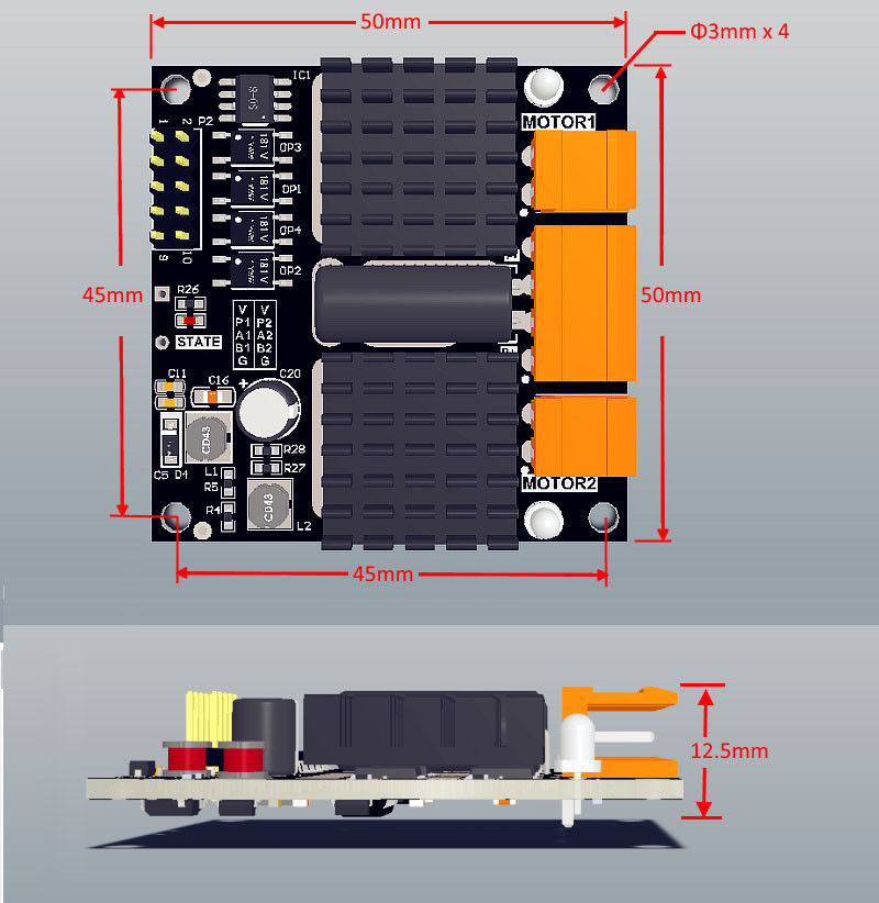12V 24V 12A Zweikanal-DC-Bürst – L298N Motor Driver Bewertung und Preis