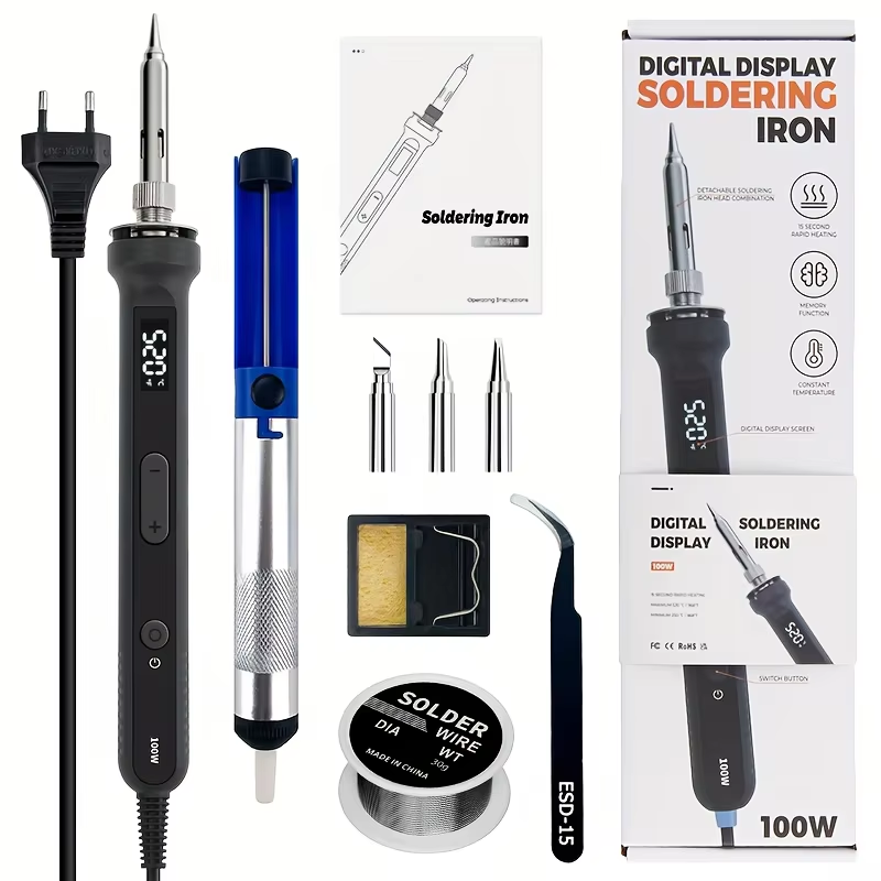 100W Digitaler Lötkolben-Kit,  – Learn Diy Electronics Bewertung und Preis