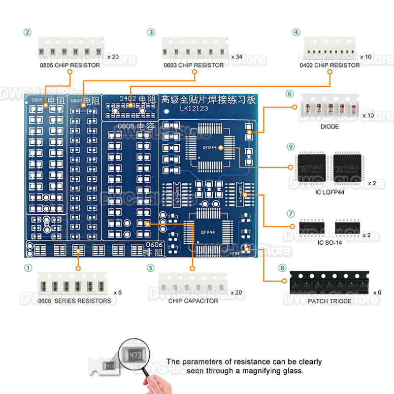 08-Patch-Komponenten, Schweiß- – Diy Electronics Workbench Bewertung und Preis