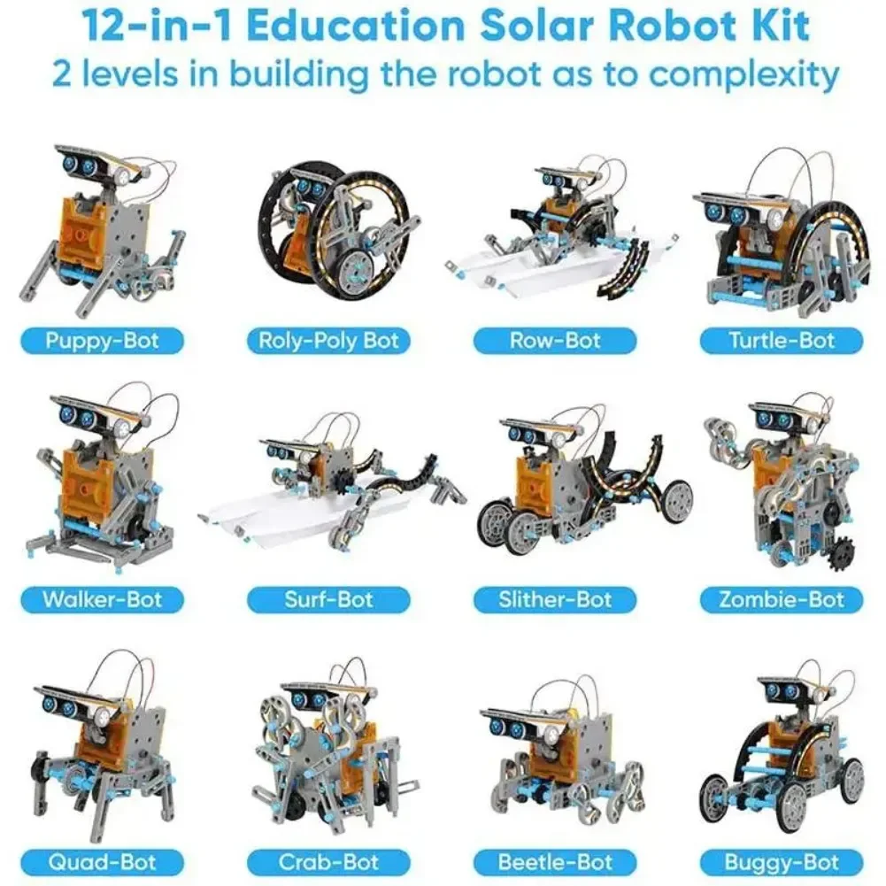 13-in-1 solarbetriebener Robot – Diy Electronics Set Bewertung und Preis
